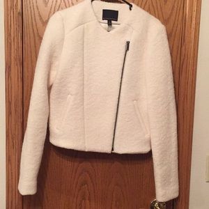 Boiled Wool Off White Jacket